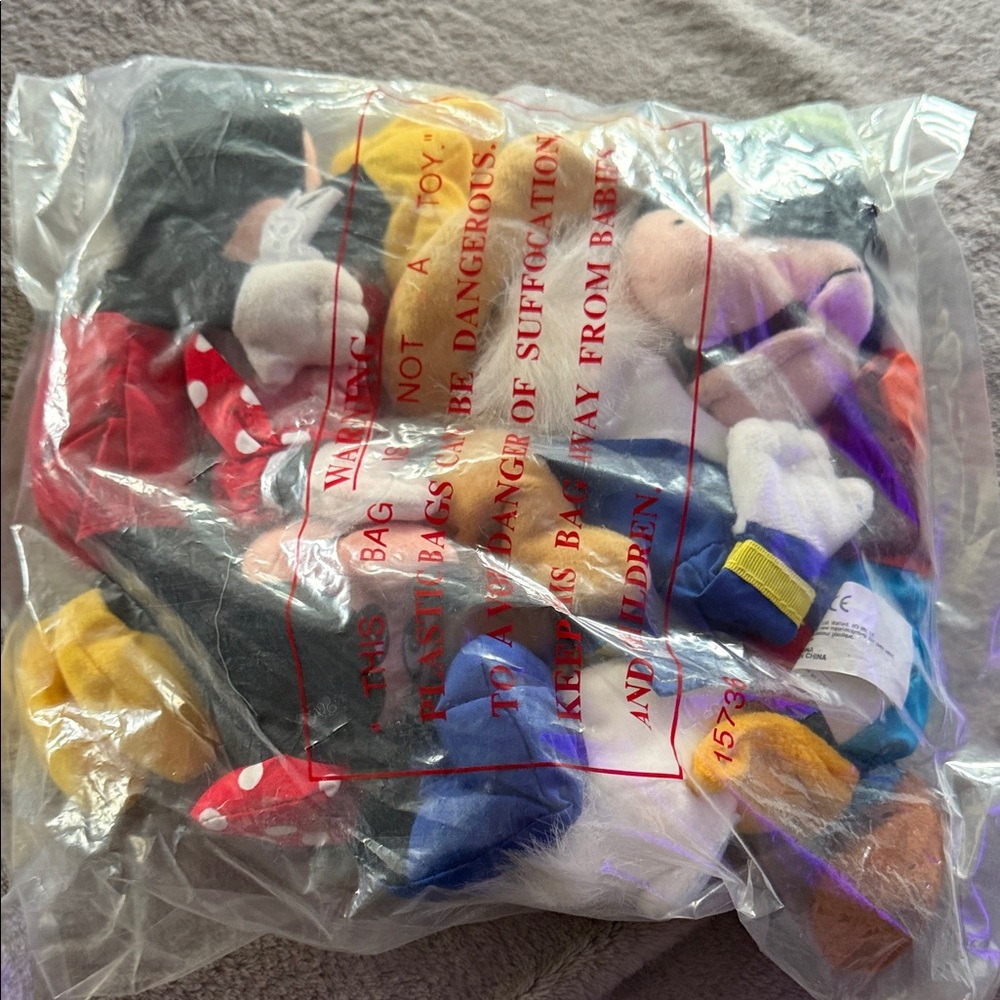 Assorted Plush Disney Bean bag new